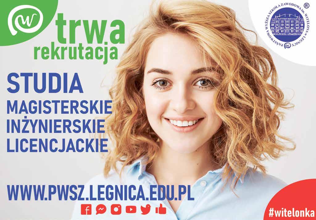 Ucz się i pracuj skorzystaj z oferty bezpłatnych studiów w PWSZ im Witelona w Legnicy Jesteś aktywny zawodowo, zdałeś maturę i myślisz o rozwoju zawodowym lub osobistym?