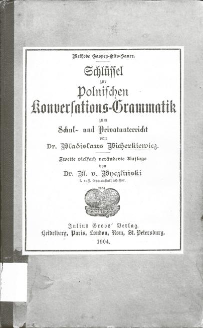 Abb. 3: Schlüssel zur Polnischen Konversations-Grammatik (1904).