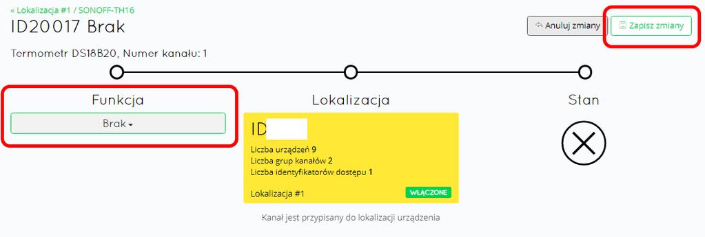 W celu przełączenia do współpracy z czujnikiem temperatury i wilgotności należy wykonać