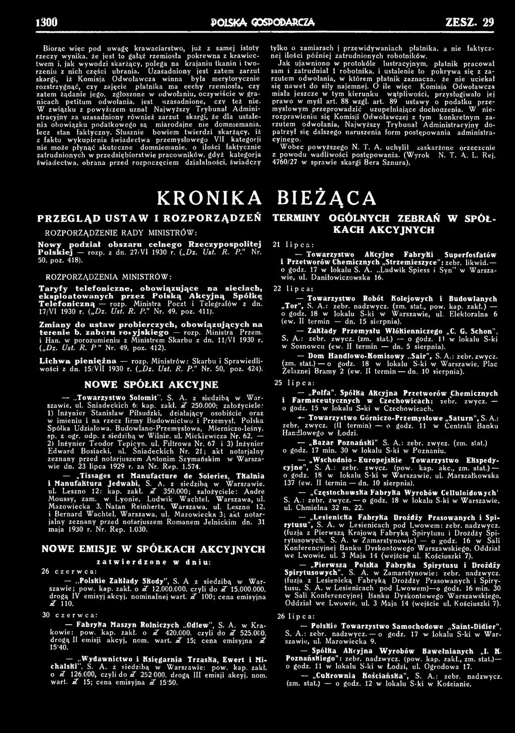 1300 POLSKA (GOSPODARCZA ZESZ.