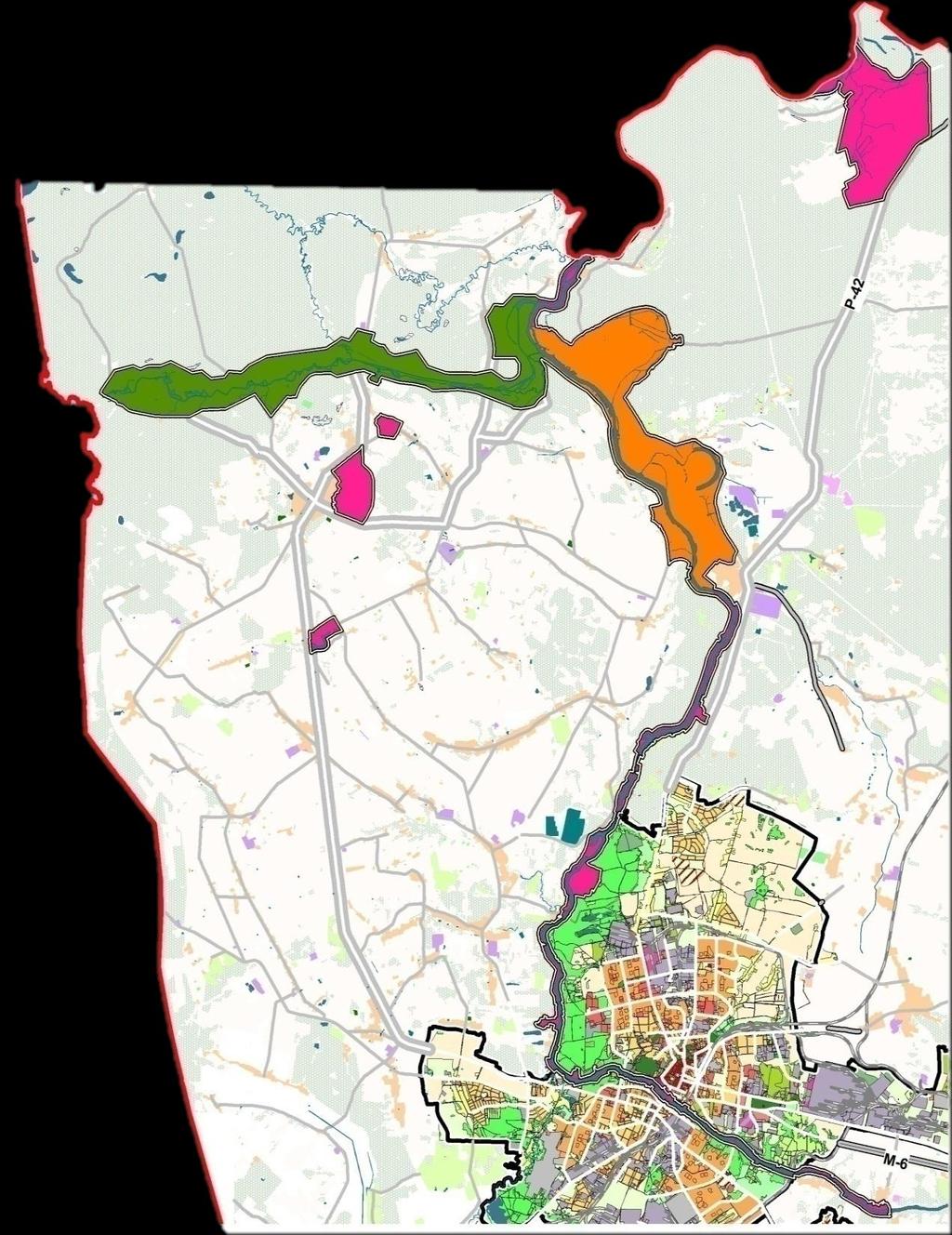 OBSZARY INWESTYCYJNE 5750 ha całkowita powierzchnia parku strefa rekreacji rodzinnej i turystyki strefa rekreacji i rozrywki 10 wolnych działek