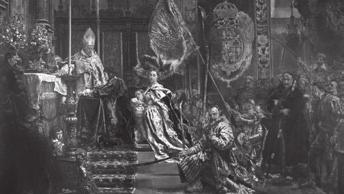 Ja, Jan Kazimierz, z łaski Twego Syna, Króla królów, a Pana mojego i z Twojej łaski król, u stóp Twoich najświętszych na kolana padając, obieram Cię dzisiaj za Patronkę moją i moich