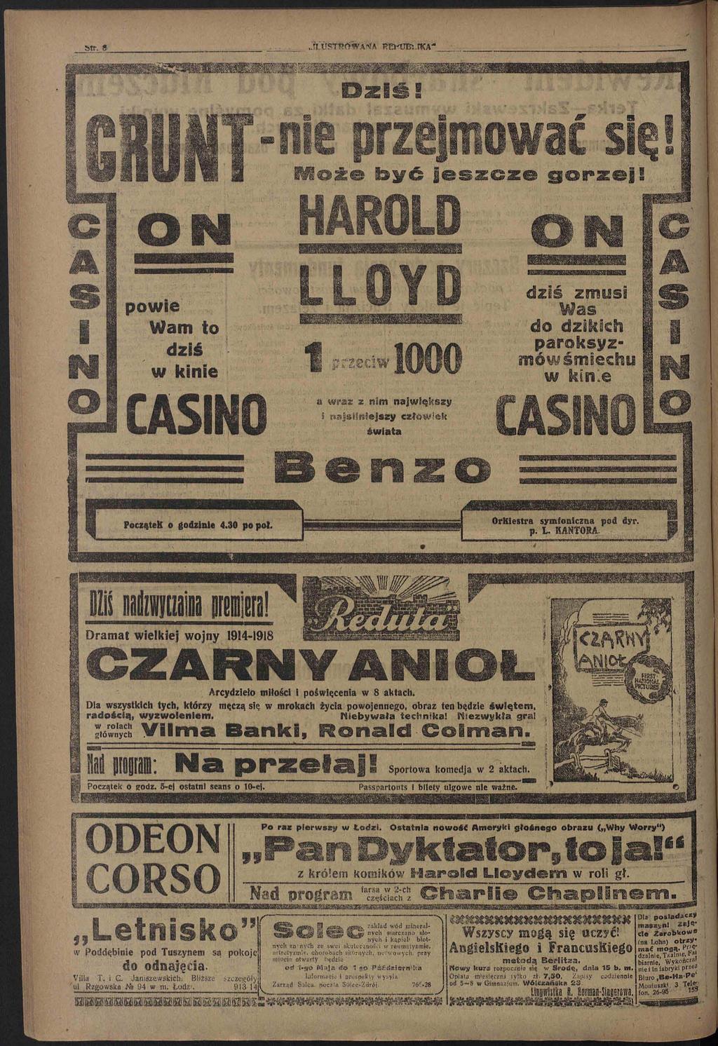 !>tr. powie Wam to dziś w kinie CASINO a wraz z nim największy 5 najsilniejszy człowiek świata e ii z o Dramat wielkiej wojny 1914-1918 Arcydzieło miłości i poświęcenia w 8 aktach.