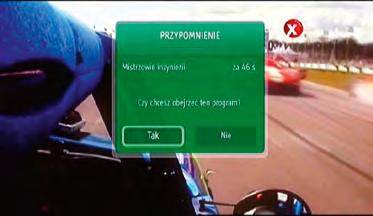 Opis programów Aby zobaczyć opis wybranego programu (jeśli jest on dostępny), wciśnij klawisz. Jeśli opis zajmuje więcej niż jedną stronę, wciśnij klawisz ponownie, by wyświetlić kolejne strony.