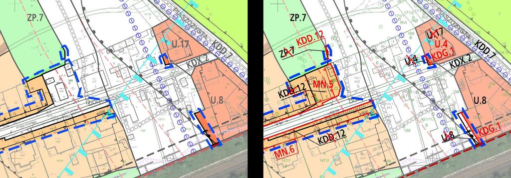 MPZP OBSZARU REJON ULIC ŁOKIETKA GLOGERA II CZĘŚCIOWE WYŁOŻENIE PROJEKT PLANU EDYCJA DO PONOWNEGO CZĘŚCIOWEGO WYŁOŻENIA DO PUBLICZNEGO WGLĄDU PROJEKT PLANU: RYSUNKI PORÓWNANIE I WYŁOŻENIE II