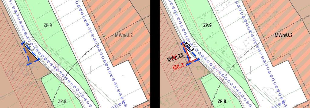 MPZP OBSZARU REJON ULIC ŁOKIETKA GLOGERA II CZĘŚCIOWE WYŁOŻENIE PROJEKT PLANU EDYCJA DO PONOWNEGO CZĘŚCIOWEGO WYŁOŻENIA DO PUBLICZNEGO WGLĄDU PROJEKT PLANU: RYSUNKI - PORÓWNANIE I WYŁOŻENIE MWn.