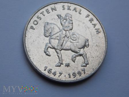 5 KORON 997 - NORWEGIA 5 KORON 997 - NORWEGIA Katalog monet : Moneta 5 Kroner (350th Anniversary of Norwegian Postal Service)[img][img][img]Państwo:NorwegiaSeria:99~do dziś Harald V