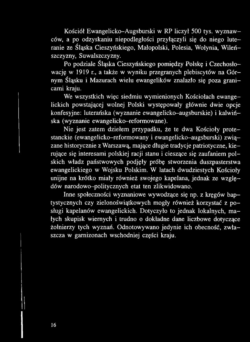 (wyznanie ewangelicko-reformowane).