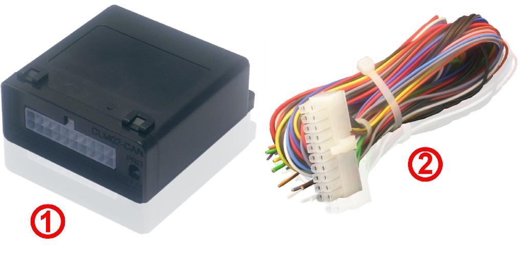CHARAKTERYSTYKA MODUŁU Moduł CLM02-CAN przeznaczony jest do montażu w pojazdach samochodowych o napięciu instalacji elektrycznej +2V wyposażonych w magistralę CAN.