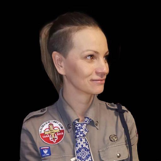 Pwd. Barbara Byrtus, Austria. Młoda instruktorka-przewodniczka, reaktywowała wraz z druhem K. Weronowskim-Ptaszyńskim harcerstwo w Wiedniu w 2017 roku.