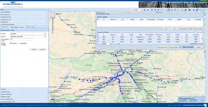 na potrzeby analiz i wizualizacji danych na MILK wspomagających proces zarządzania infrastrukturą pasażerską.