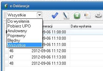 IZA Podpisywanie i wysyłka e-deklaracji W przypadku, gdy w programie Iza znajduje się kilka formularzy, możemy je zbiorczo podpisać, za pomocą certyfikatu i wysłać do systemu e-deklaracje.