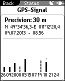 Informacja o statusie Bateria/akumulator 8 Informacja o statusie Informacja o statusie Bateria Sygnał GPS Pamięć 8.