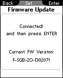 Ustawienia Aktualizacja Firmware 10.11 Aktualizacja Firmware Uwaga Podczas aktualizacji Firmware wszystkie wartości są ustawiane na zero i wszystkie ustawienia przywracane do stanu w chwili dostawy.