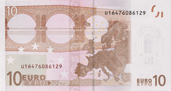 NOWY BANKNOT EURO Nowe zabezpieczenia serii Europa są łatwo rozpoznawalne.