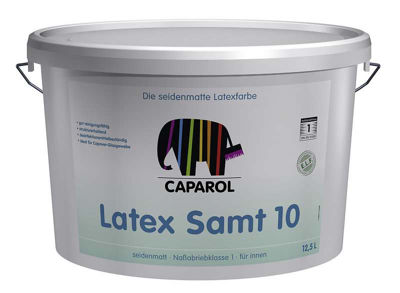 Karta informacyjno-techniczna 322 Latex Samt 10 Satynowo-matowa farba lateksowa. 1 klasa odporności na szorowanie na mokro.