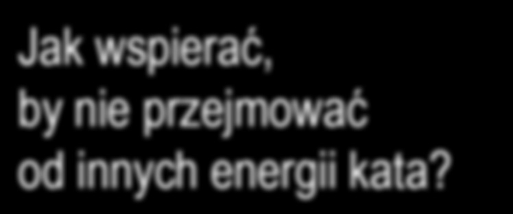 Nie należy utożsamiać się z energią, która unieszczęśliwia. Gdy nasilam pozytywne procesy energetyczne, które we mnie zachodzą, jestem systemem porównywalnym do rozpędzonego pociągu.