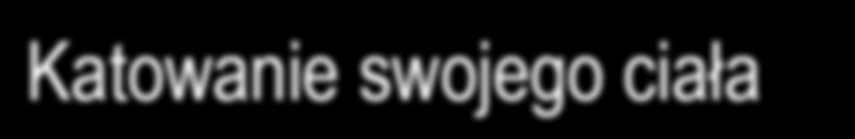 Katowanie swojego ciała Wiadomo, że negatywne myśli i uczucia katują materię. Ludzie katują się myślami, że mają np. za grube nogi, odstające ucho.