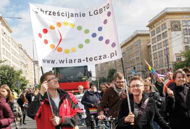 Agnieszka Kościańska Wiara i Tęcza grupa polskich chrześcijan LGBTQ podczas Parady Równości w Warszawie w 2012 r. zdecydowanie inny od katolickiego.