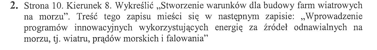 Polskiej do roku 2020 Lp. I Ministerstwo Rolnictwa i Rozwoju Wsi 1.