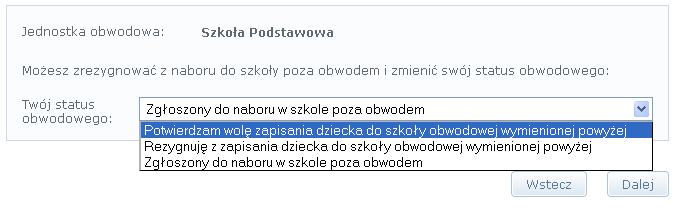 4. Po utworzeniu listy preferencji przejść do kolejnego kroku klikając przycisk, 5.