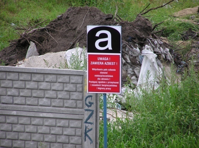 Składowiska odpadów zawierających azbest na Podkarpaciu Składowisko odpadów innych niż niebezpieczne i obojętne w Pysznicy Od początku eksploatacji, czyli od 2003 r., wg stanu na dzień 31.08.2008 r.