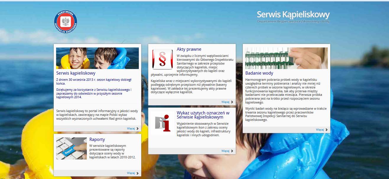 Ponadto organy Państwowej Inspekcji Sanitarnej podczas kontroli kąpielisk dokonywały kontroli wizualnej w zakresie nie tylko obecności zakwitów sinic, ale również obecności innych zanieczyszczeń i