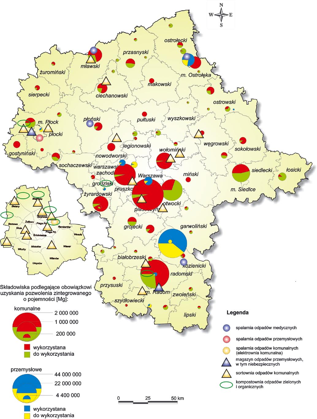 Wojewódzki Inspektorat Ochrony Środowiska - Raport 2006 Mapa 38.