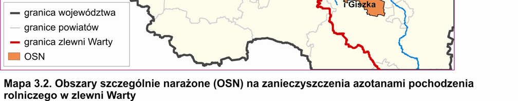 Ciemnej (oznaczono stężenia azotanów powyżej 50 mg/l).