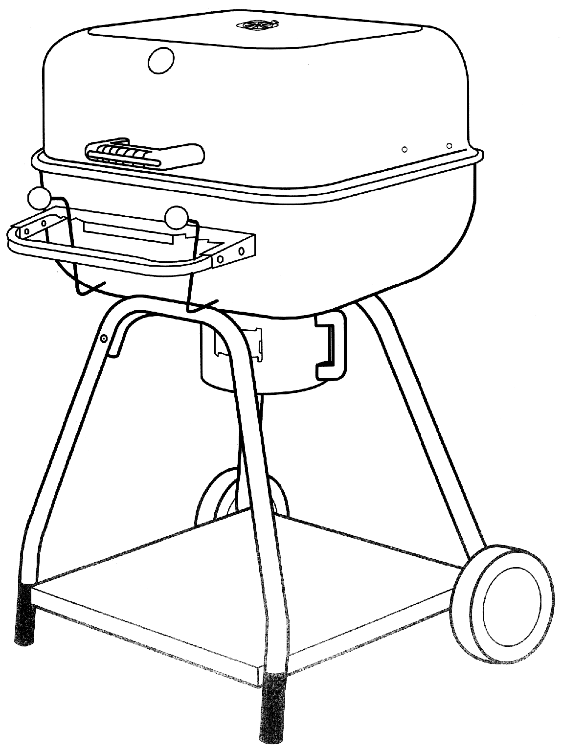 99479 PL GRILL Przed przystąpieniem do montażu grila sprawdzić czy wszystkie elementy zostały załączone zgodnie z listą części. Dla wygody niektóre części mogą być wstępnie zmontowane.