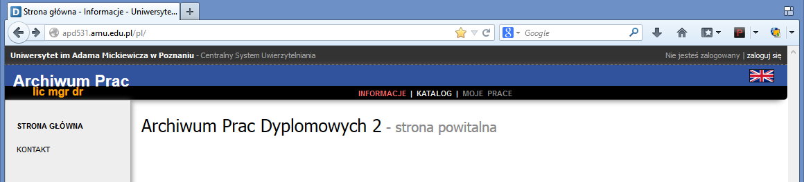 Wydział Nauk Politycznych i Dziennikarstwa UAM Archiwum Prac Dyplomowych Instrukcja dla studentów Opracował: Szymon Garbarek, WNPiD UAM Procedura przygotowania pracy do obrony w Archiwum Prac