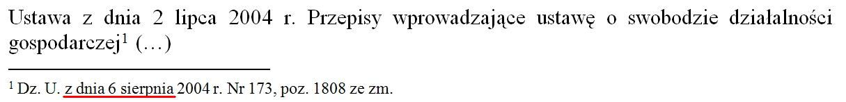 14. W metryce aktu prawnego