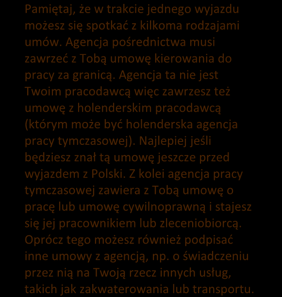 Nigdy nie zgadzaj się, gdy agencja przekonuje Cię, że co prawda zagwarantowane minimum wynagrodzenia jest niskie, ale w praktyce wszyscy zarabiają dużo więcej, gdyż np.