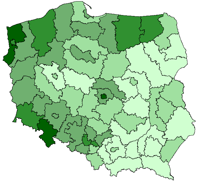 Wykres 12. Wskaźnik liczby dzieci w wieku 0-17 lat objętych pieczą zastępczą na 1 tys.
