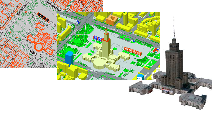 bazy danych, które oprócz możliwości prezentacji w postaci tradycyjnych map, dają dodatkowe formy prezentacji oraz szereg możliwości