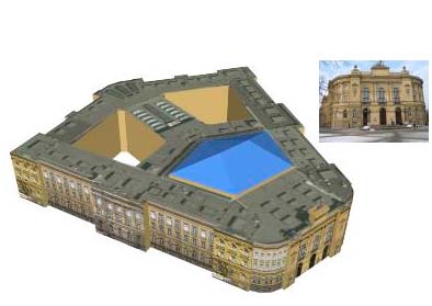 1. Malowidło ścienne z roku 6200 przed naszą erą przedstawiające plan miasta i jego rekonstrukcja, źródło http://www.henry-davis.