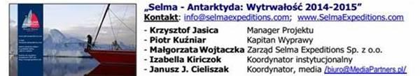 Planowany powrót wzdłuż Antarktydy do Ushuaia (ETAP 6) - przewidywany jest na przełom marca i kwietnia 2015.