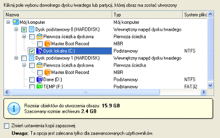 18 5 Typowe scenariusze W tym rozdziale znajduje się kilka najczęściej używanych przez program scenariuszy. Znajdują się tu także przydatne zalecenia oraz opisy operacji. 5.1 Scenariusze tworzenia kopii zapasowych 5.