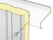 SINUTHERM system ścienny Ściana SINUTHERM stanowi kompletny system ścienny oparty na panelach warstwowych: na panelu zewnętrznym wytłoczone są sinusoidalne fałdy, natomiast panel wewnętrzny posiada