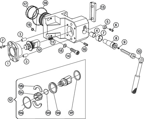 SYSTEMY MOOWANA NARZĘDZ Adaptery do D 80 zęści zamienne - oromant apto - Toczenie Adapter do listwy przecinakowej AP-TNE-D80-25 1 2 3