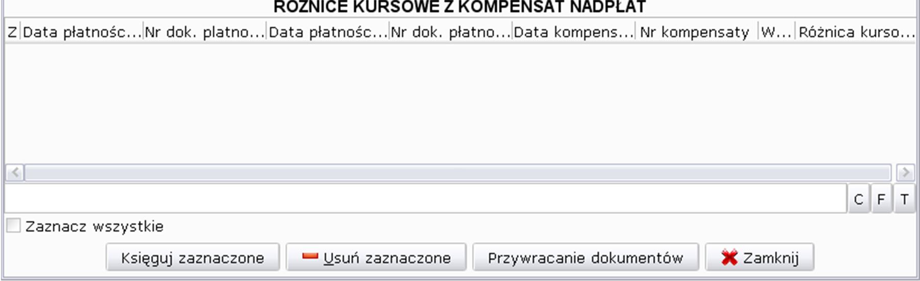 opcja [Księguj dokumenty z M2M] dostępna w menu [Księgi]). 3.12. Należności kontrahentów Opcja służy do zarządzania należnościami i rozliczeniami należności.