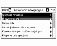 68 Nawigacja Uwaga Aby przełączyć na widok mapy pełnoekranowej: dwukrotnie nacisnąć przycisk NAV.