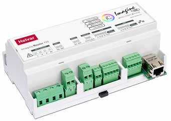 Router DIGIDIM (905) Router DIGIDIM 905 posiada jeden interfejs DALI pozwalający obsłużyć do 64 urządzeń DALI.