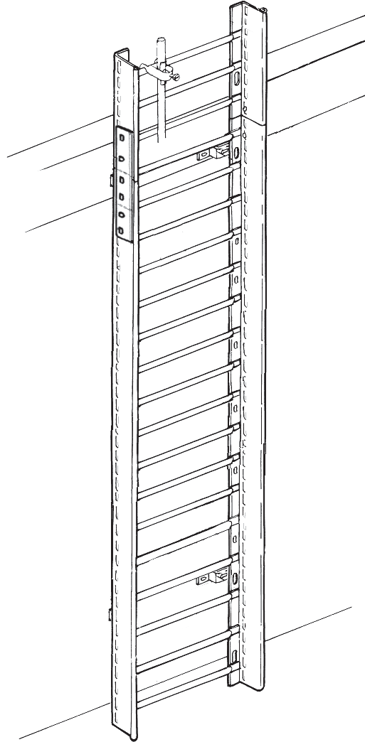 Drabina pionowa BETAfixss STR BETAfixss Vertical riser STR BAC Uchwyt typu U BAC U-clamp VBU 60 Łącznik uniwersalny VBU 60 Joint universal SWB Uchwyt ścienny SWB Wall clamp MB Multi-drabinka MB Multi