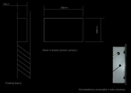 Z rozdzielni przewodami 3x1,5mm 2 lub 3x2,5mm 2 należy wyprowadzić zasilanie wszystkich odbiorników, którymi system będzie sterował.