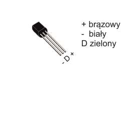 Czujniki temperatury dostarczane są w z zestawie w ilości 8szt dla modułów mh-s8 i 4szt dla modułów mh-s4. Na każdy czujnik muszą przypadać 3 żyły przewodu (plus, minus, sygnał).