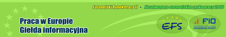 Napisz CV Zadaj pytanie ekspertom Przeczytaj artykuł Opublikuj swój artykuł Podziel się doświadczeniami Strona główna A-Z pośrednictwa pracy Informacje o rynku pracy Akty prawne UE z zakresu