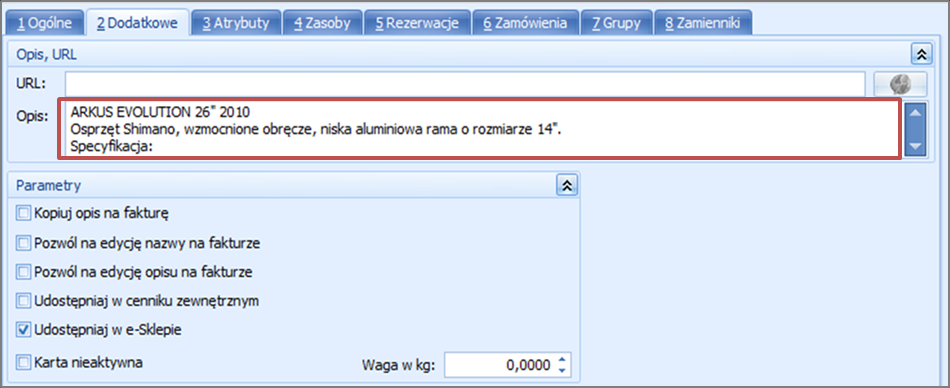 sklepu przekazywane są wszelkie informacje o towarach, czyli np. cena, opis, zdjęcia, stany magazynowe.