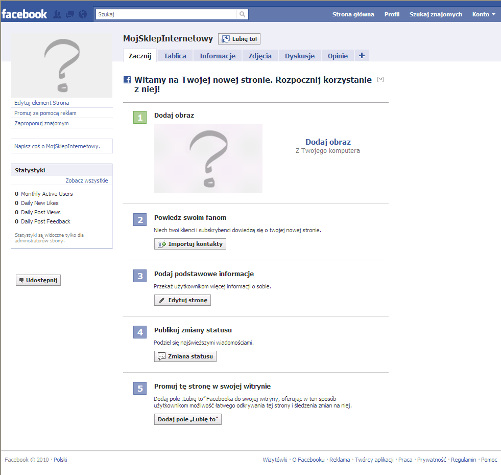 Administrator w każdej chwili ma dostęp do fan page'a.