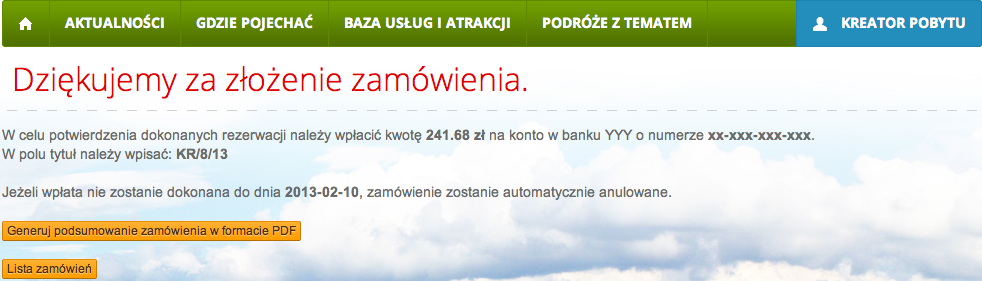 wracając do poprzednich ekranów (na dole po lewej znajduje się przycisk wstecz ): Po sprawdzeniu i